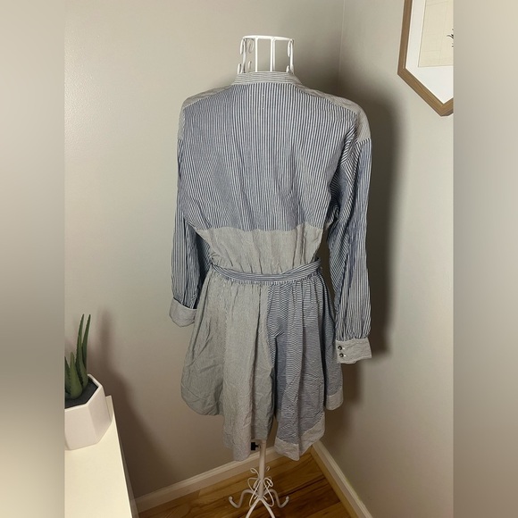 La Vie Rebecca Taylor 100% Cotton Maisie Eyelet Fit And Flare Mini Dress Size M - Picture 6 of 10